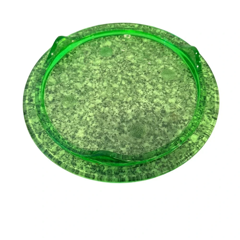 Jeanette 1930's Sunflower Depression Glass Cake Plate